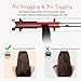 Hair Straightener, YORMICK Flat Iron for Hair Styling: 2 in 1 Tourmaline Ceramic Flat Iron for All Hair Types with Rotating Adjustable Temperature and Salon High Heat 250℉-450℉ (Rose Gold)
