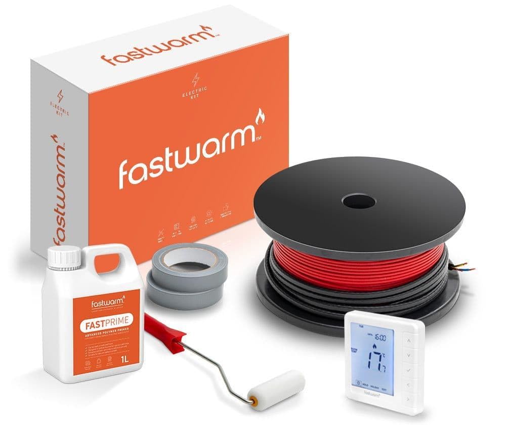 B&Q -  100W Electric Underfloor Heating Cable Kit3.5M2Digital Thermostat