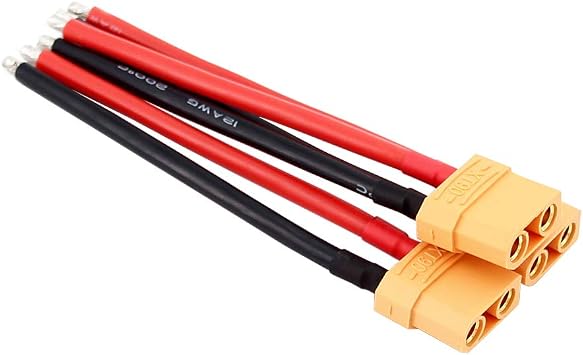 3pcs XT90 / XT-90 Female Connectors w/ 10cm 12awg Wire for Turnigy/Zippy(BDHI-45)