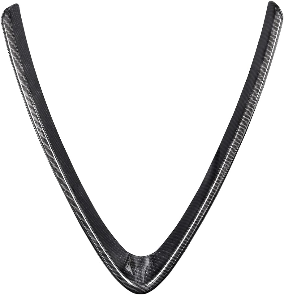 TOYCIDFG Car Front Grill Decoration Frame Cover Trim Compatible with Alfa Romeo Stelvio 2017-2020, Car Decoration Accessories (not fit Quadrifoglio) (Carbon Fiber Pattern)