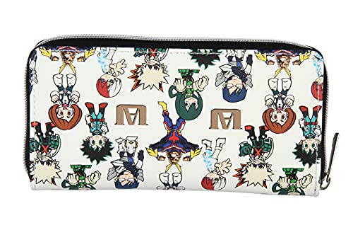 Bioworld My Hero Academia U.A. Chibi Heroes Character Zip Around Wallet2