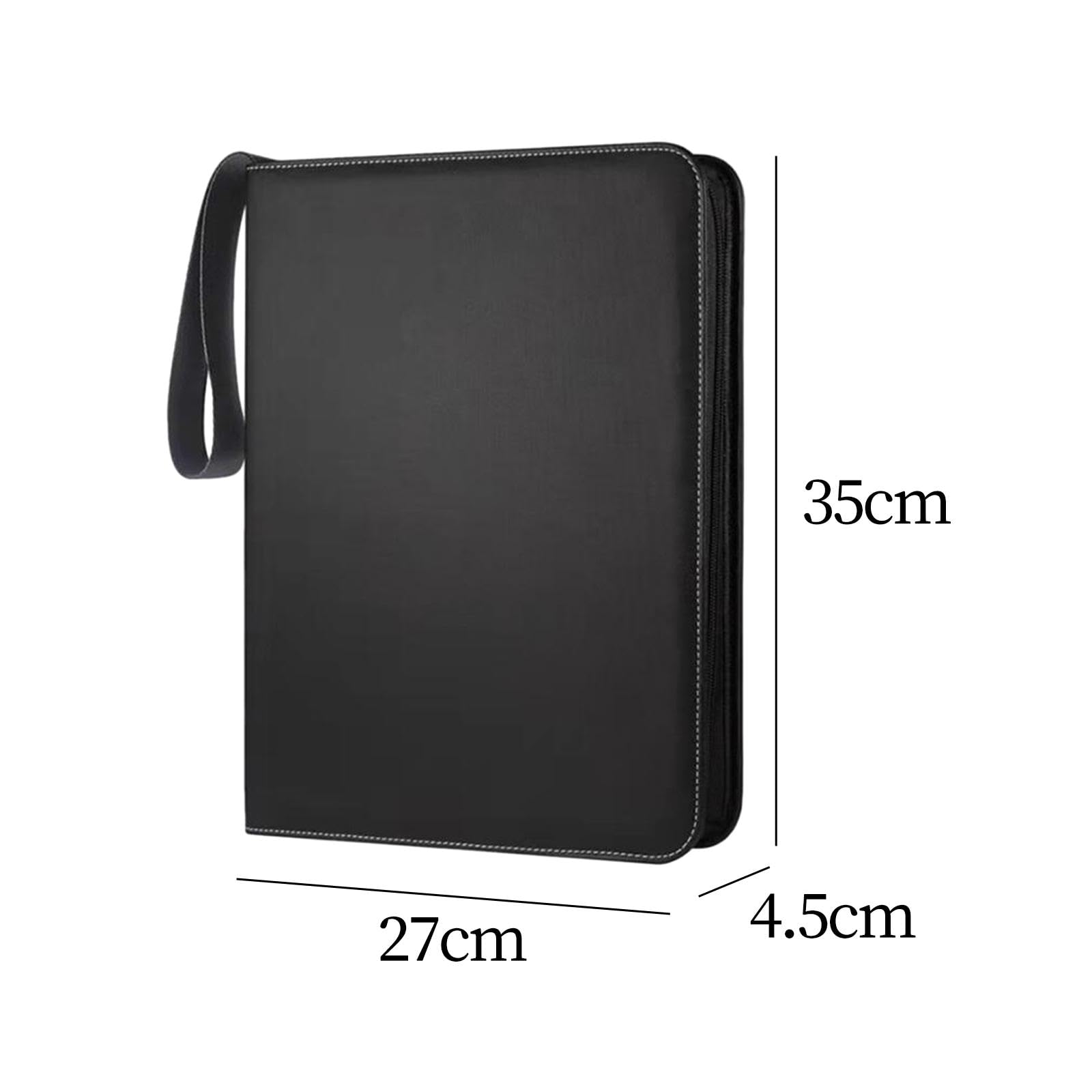 Sharplace Carpeta de 9 Bolsillos para Tarjetas Coleccionables, Carpeta de Colección de Tarjetas de Béisbol con 900 Bolsillos, Libro de Tarjetas Deportivas, Negro un