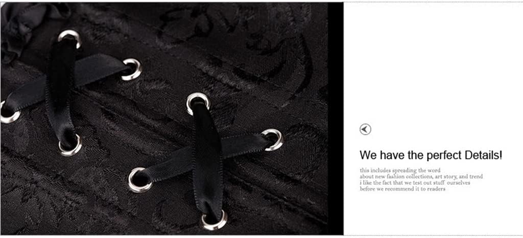 Vintage Brocadeセクシーコルセットレースアップコルセットゴシック