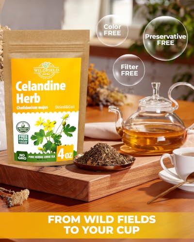 Image of 4 oz. Celandine Herb Herbal Tea (Chelidonia) - 113g Pigweed Herb Tea Celidonia Celandines