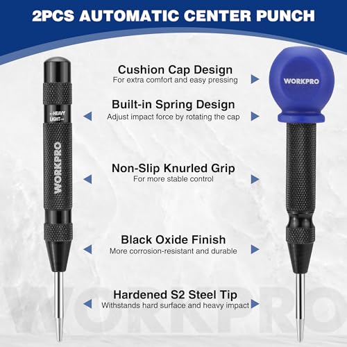 WORKPRO 2PC Auto Center Punch