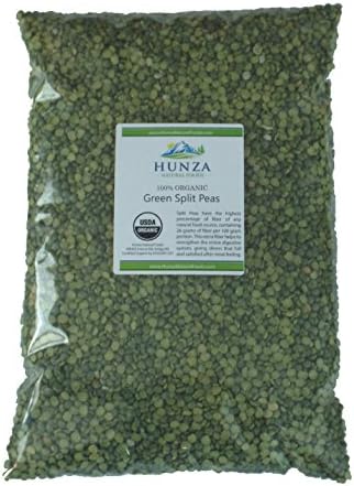 Hunza Organic Green Split Peas (5 lbs)