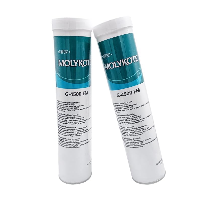 Molykote G-4500 FM 400g Grasso sintetico multiuso grado alimentare bianco per cuscinetti ingranaggi macchinari alimentari contatto alimentare occasionale consistenza leggera PTFE