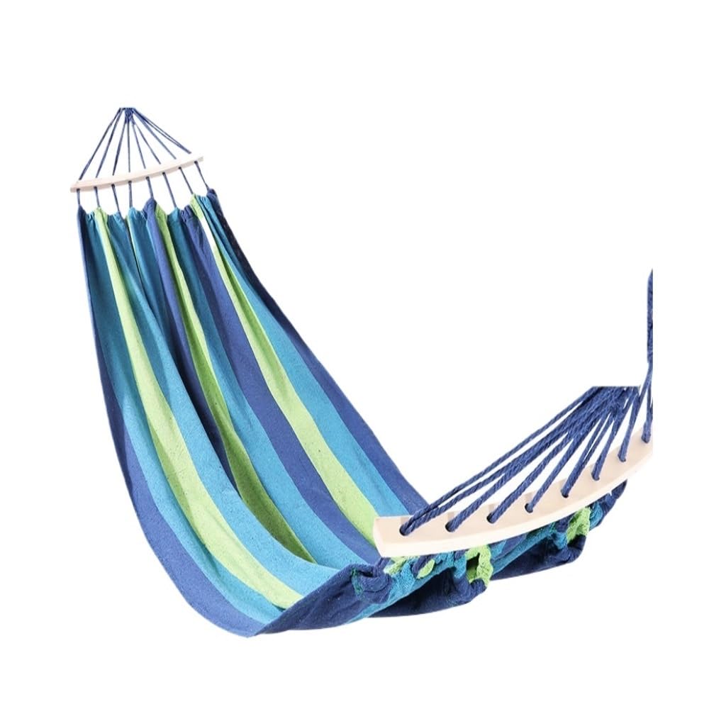 Chaise hamac de camping double bleue grand format pour l'extérieur