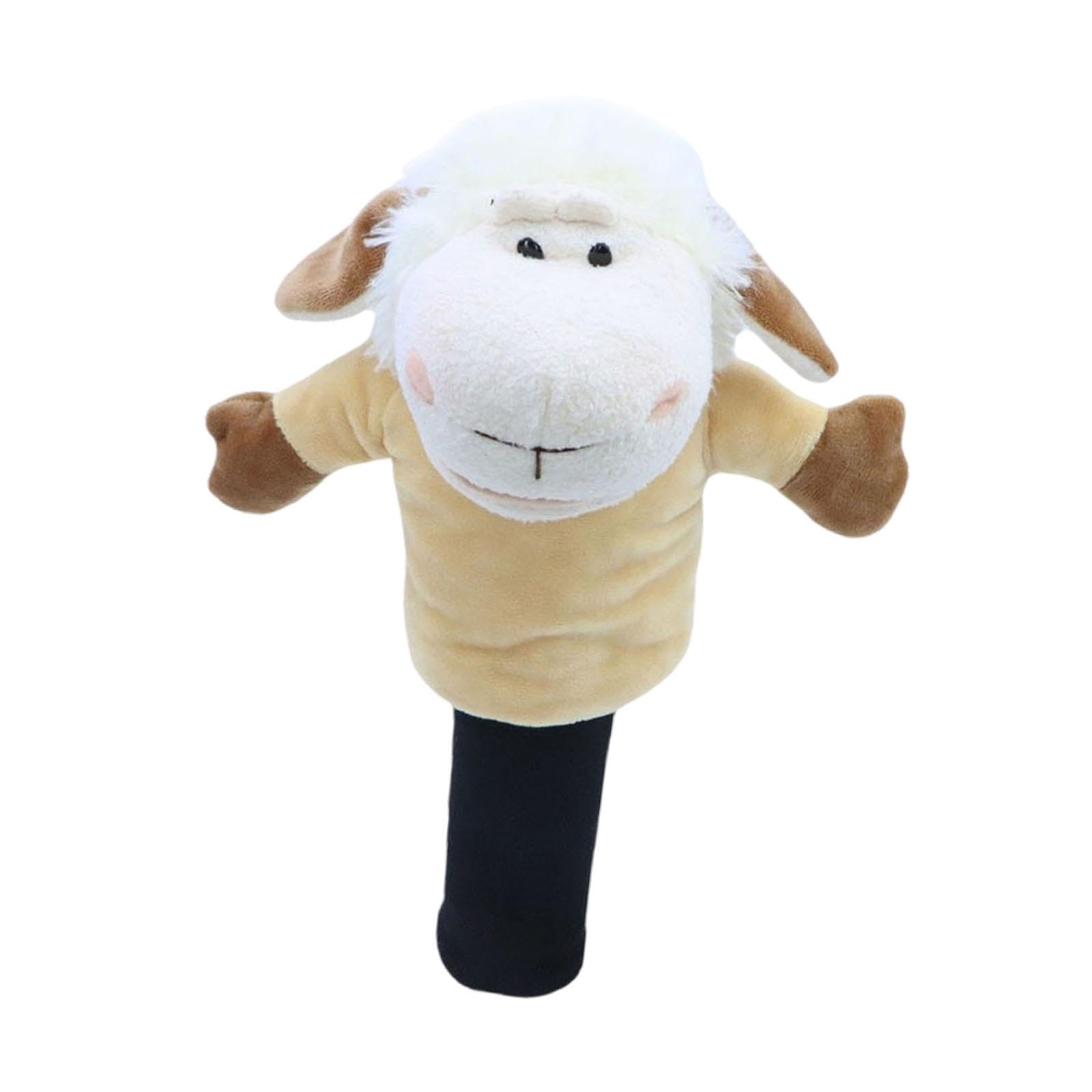LOVIVER Couvre-tête de Pilote de Bois de Golf Couvre-tête de Club de Golf en Forme d'agneau Protecteur Anti-Rayures Belle Protection Transport Protéger Cadeau