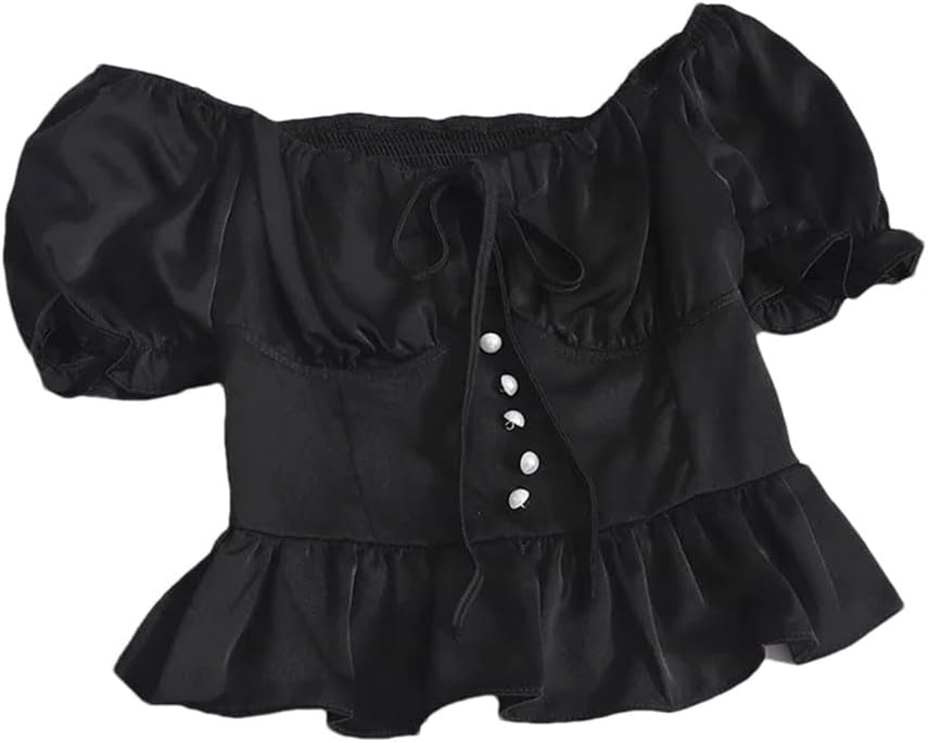Women's Tie Ruffle Chiffon Shirt