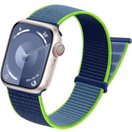 DGege Sport Loop Band Compatible with Apple Watch Bands 38mm 40mm 41mm 42mm 44mm 46mm 45mm 49mm for Men Women,Stretch Adjustable Braided Nylon Straps for iWatch Series 11/10/9/8/7/6/5/4/3/2/1/SE/Ultra - image 1
