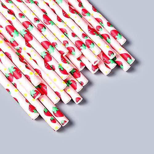 100 Pitillos Desechables De Papel Biodegradables miniatura 4