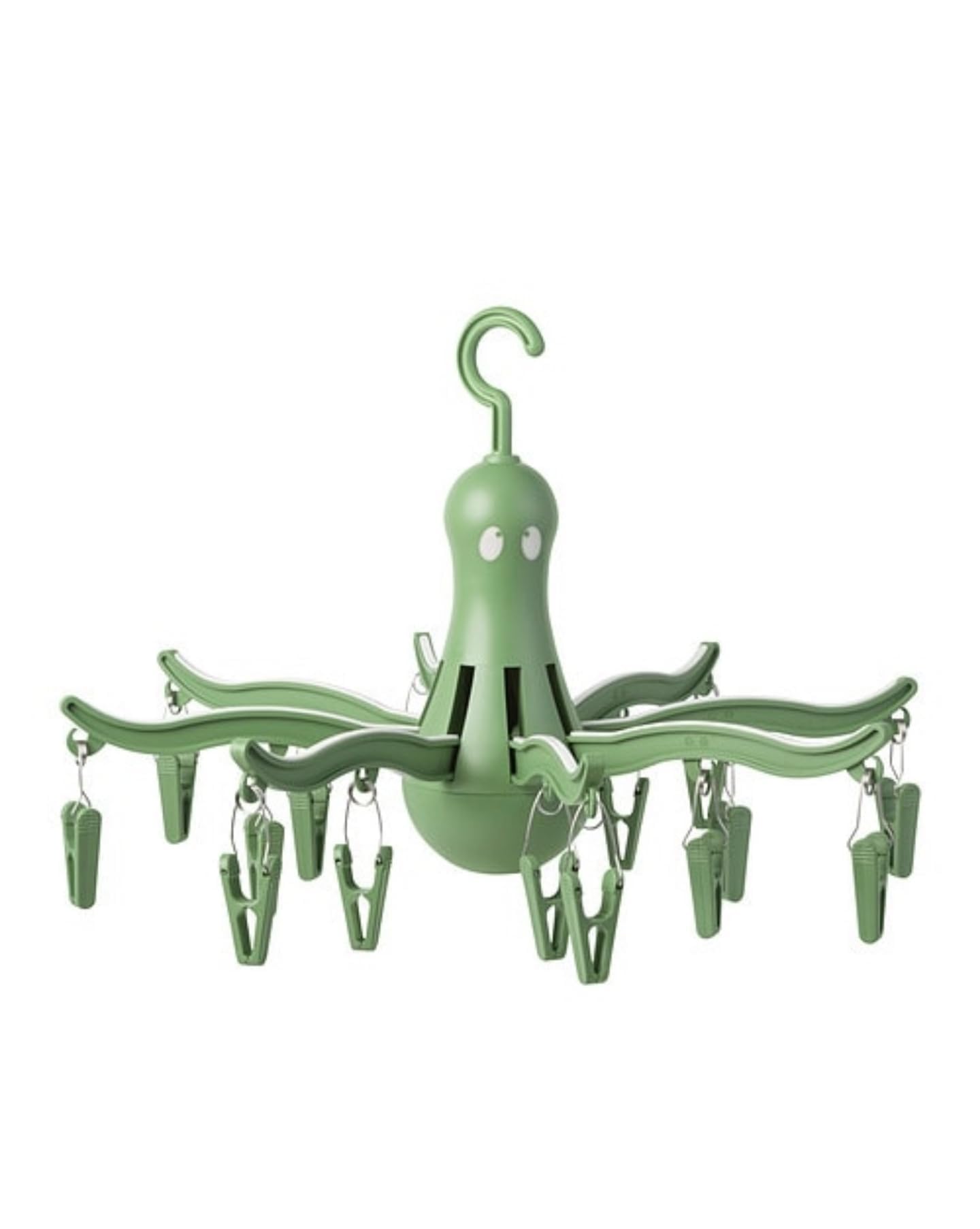 PRESSA IKEA Hanging dryer 16 clothes pegs, Green