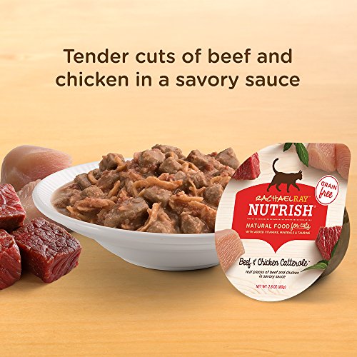 Rachael Ray Nutrish Natural Wet Cat Food, Beef & Chicken Catterole Recipe, 2.8 Ounce Cup (Pack of 12), Grain Free - Image 5