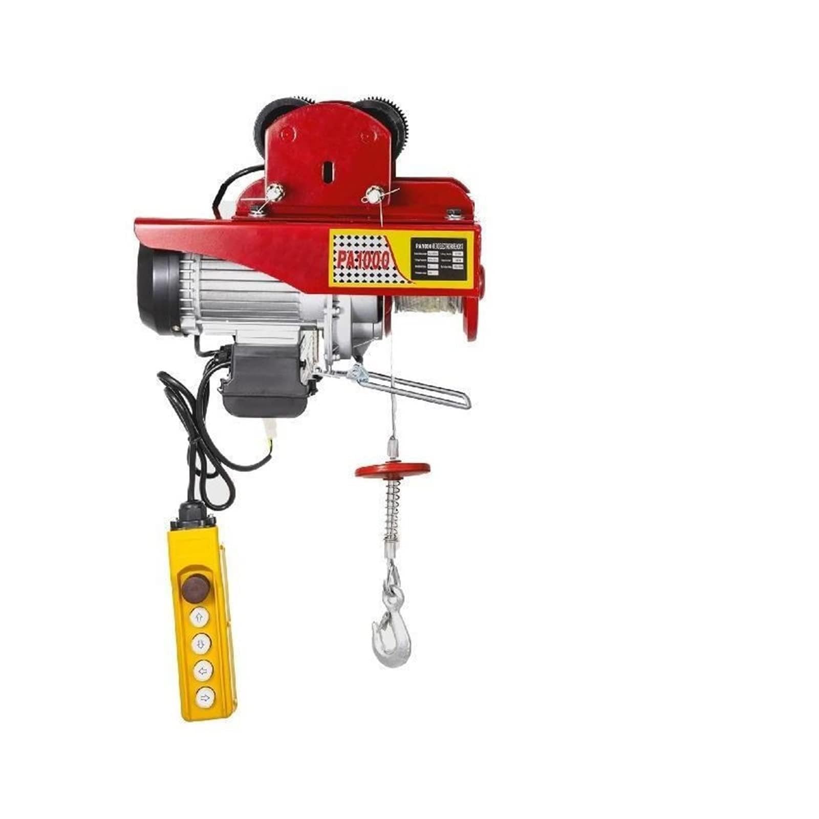 CVFRDD 1000kg Electric Hoist Winch Lever Chain 1800W For Forklift Warehouses Building Sites Lifting Load