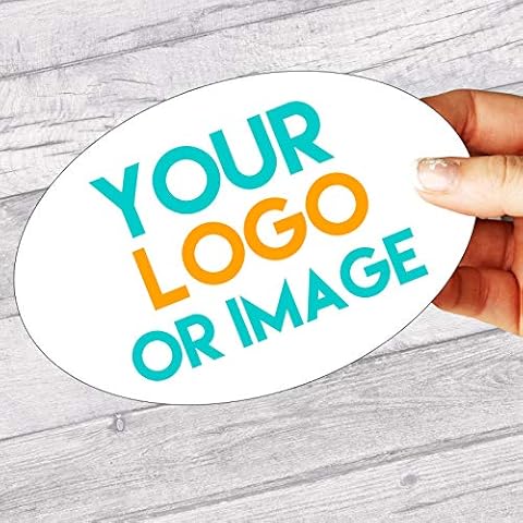 Personalised Large Oval Labels 134mm x 95mm Stickers (Matt White, 4 Labels (1 Sheet)) Cover