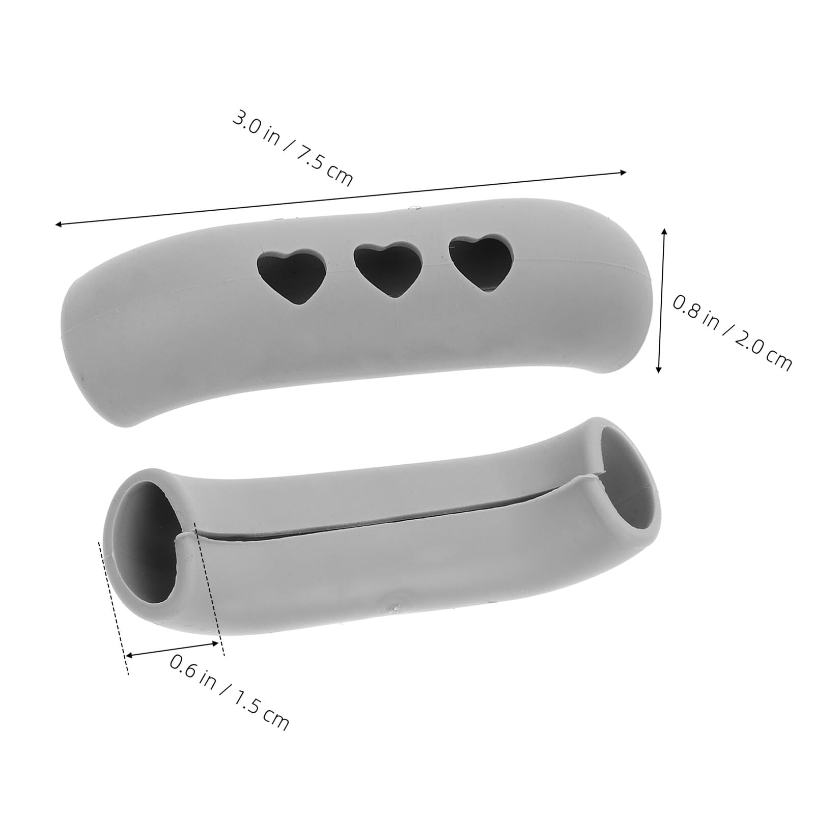 Fundas para Mangos de Olla Resistentes al Calor Antideslizantes de Plástico Duradero 80 Unidades Rojo Gris Claro Negro y Azul Protección Térmica para Sartenes Ollas