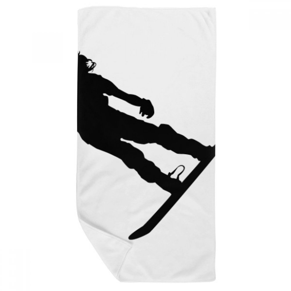 Serviette ski sport absorbante et douce pour essuyer le visage 35x70