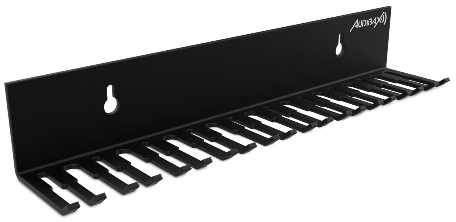Audibax CWS 10 Soporte de Pared para Cables 19 Huecos 4-11mm