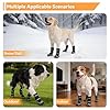 Dimicoo Dog Shoes,Waterproof Dog Boots for Winter,Anti-Slip Dog Snow Booties for Large Small Medium Dogs,Reflective Paw Protectors for Outdoor Walking Hiking