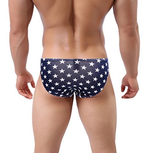 ONEFIT Mens Flag Underwear American Flag Printed Boxers and Thong G-String Briefs3