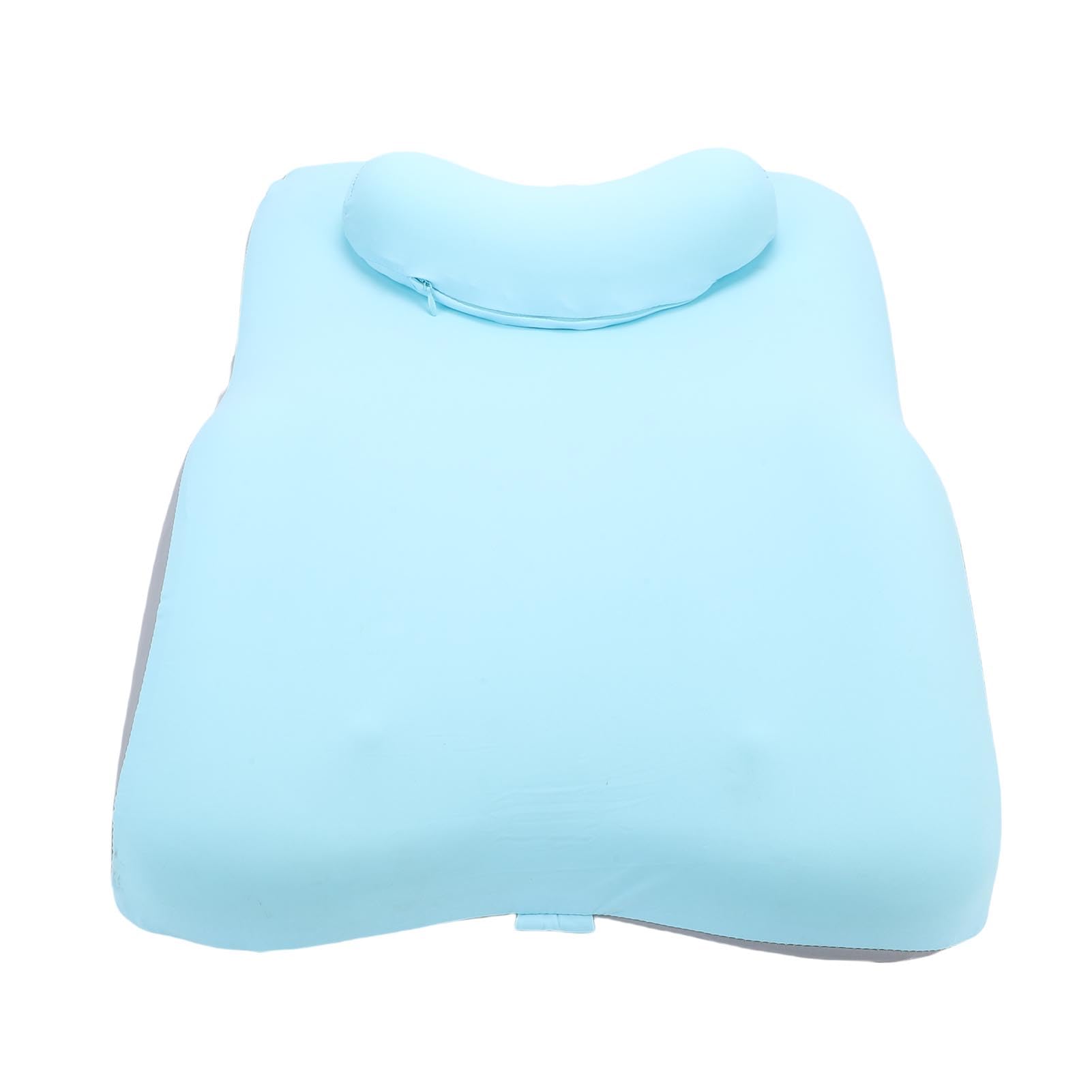 Cuscino di Supporto per la Schiena Design Curvo 3D, Supporto Mirato per L'allineamento della Colonna Vertebrale, Migliora il Comfort per L'uso Quotidiano, Cuscino di Grandi Dimensioni (blu