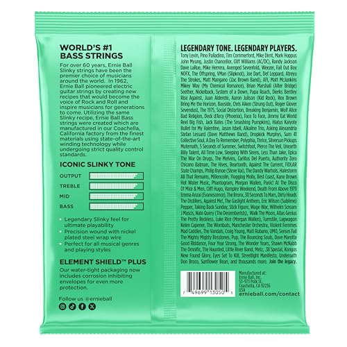 Image of Ernie Ball Hyper Slinky Nickel Wound 5-String Electric Bass Strings 40-130 Gauge (P02822)