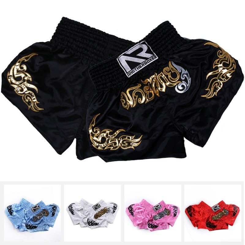 Short d'entraînement de kickboxing pour homme et femme Noir Taille S