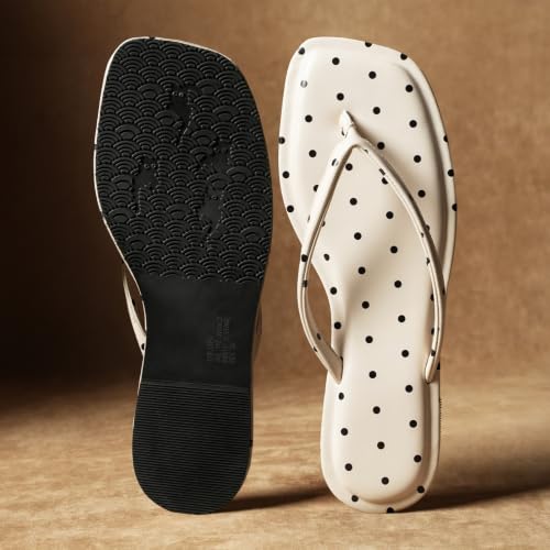Image of Theater Annistons Flip Flops for Women | Classic Flat Thong Sandals | Lightweight Slip-On Footwear for Daily Wea