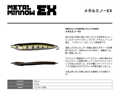 Amazon.co.jp: スミス(SMITH LTD) メタルジグ メタルミノーEX 60mm