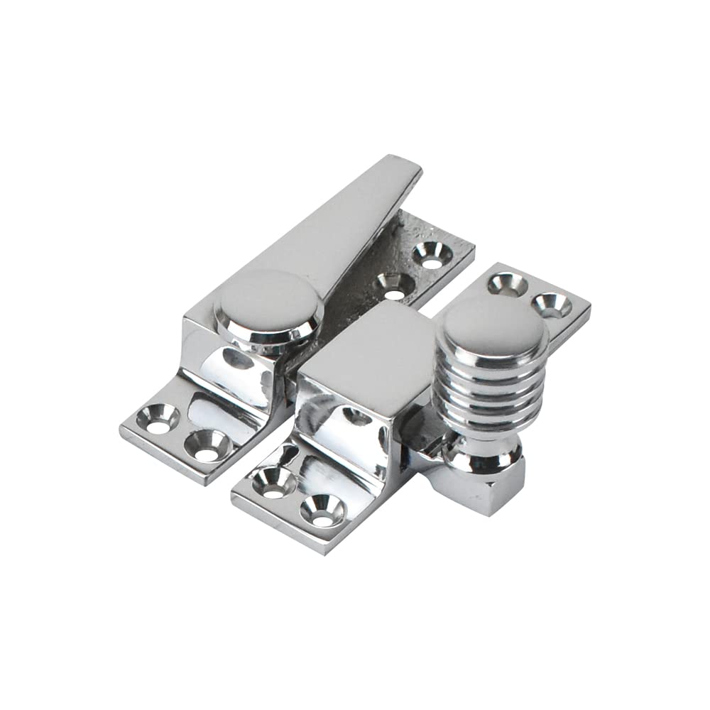 Sash Heritage Polished Chrome Sold Cast Brass Metal Sliding Sash Window Straight Arm Fastener With Beehive Knob