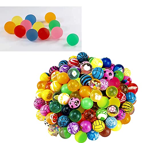 JUJUCAT bounce balls for kids 24 Pieces Bouncy Balls 29mm， Hi Bounce Ball Assorted, Colorful and Small Rubber High Bouncing Balls for Birthday Party Favors, Classroom Prizes, Game Supplies