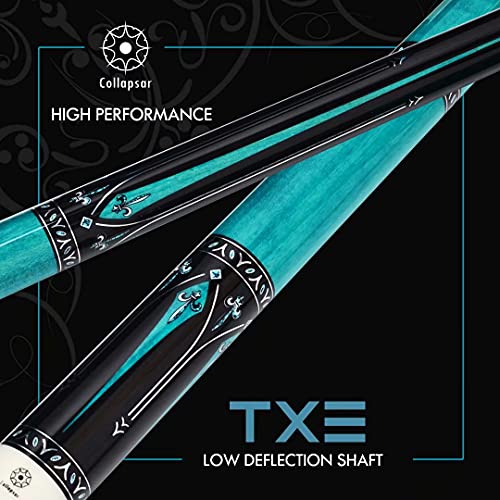 Collapsar Pool Cue With 1X1 Hard Case Low Deflection Technology Billiard Cue Stick Set #TOP1