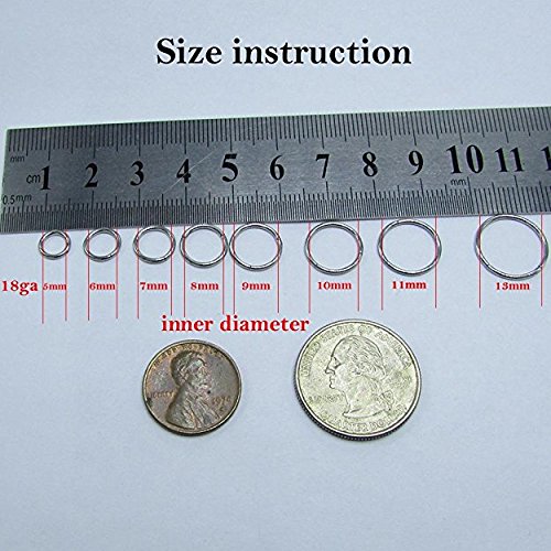 1Pair 16G 18G Hinged Clicker Segment Septum Lip Nose Hoop Rings Helix Daith Cartilage Tragus Body Piercing jewelry