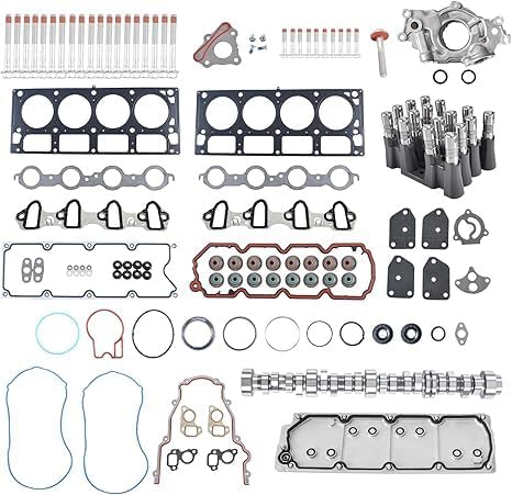 AFM DOD Disable Kit 5.3 Camshaft Lifters with Head Gasket, Valley Cover Plate for Chevy Silverado Suburban GMC Sierra 5.3L Engine 2007-2013 12625437, 17122490, 17120735, 12499225, 12576400, M295HV