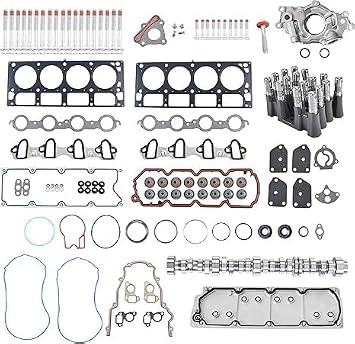 AFM DOD Disable Kit 5.3 Camshaft Lifters with Head Gasket, Valley Cover Plate for Chevy Silverado Suburban GMC Sierra 5.3L Engine 2007-2013 12625437, 17122490, 17120735, 12499225, 12576400, M295HV