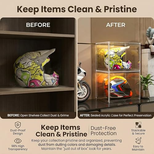 Rangement transparent empilable GOOGO vitrine acrylique maison