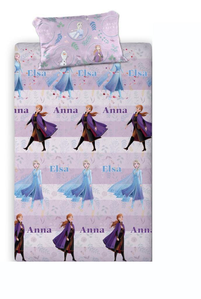 Funda nórdica 2 piezas Frozen II Cama 90 cm. (Encimera y funda almohada) (Composición 100% algodón)