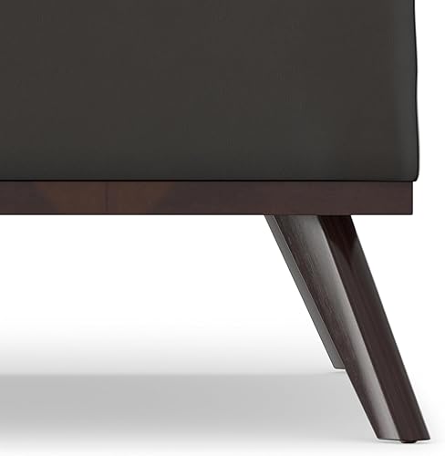 Miniatura 34 de SIMPLIHOME Owen - Bandeja rectangular moderna de mediados de siglo de 34 pulgadas de ancho, otomana pequeña para almacenamiento de mesa auxiliar, en