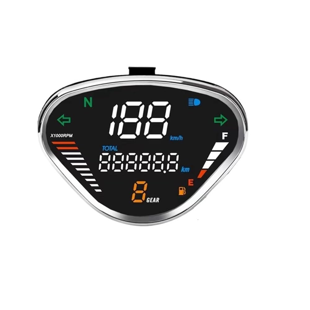 Contachilometri digitale Per DAX 70 CT50 CT70 Per Jialing70 Motociclo CONTACHILOMETRI DIGITALE Contachilometri LED Gruppo strumenti Tempo di guida regolabile
