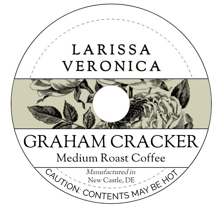 Graham Cracker Medium Roast Coffee (Single Serve K-Cup Pods) (Gourmet, Naturally Flavored, Whole Coffee Beans) (12 pods, ZIN: 572888)