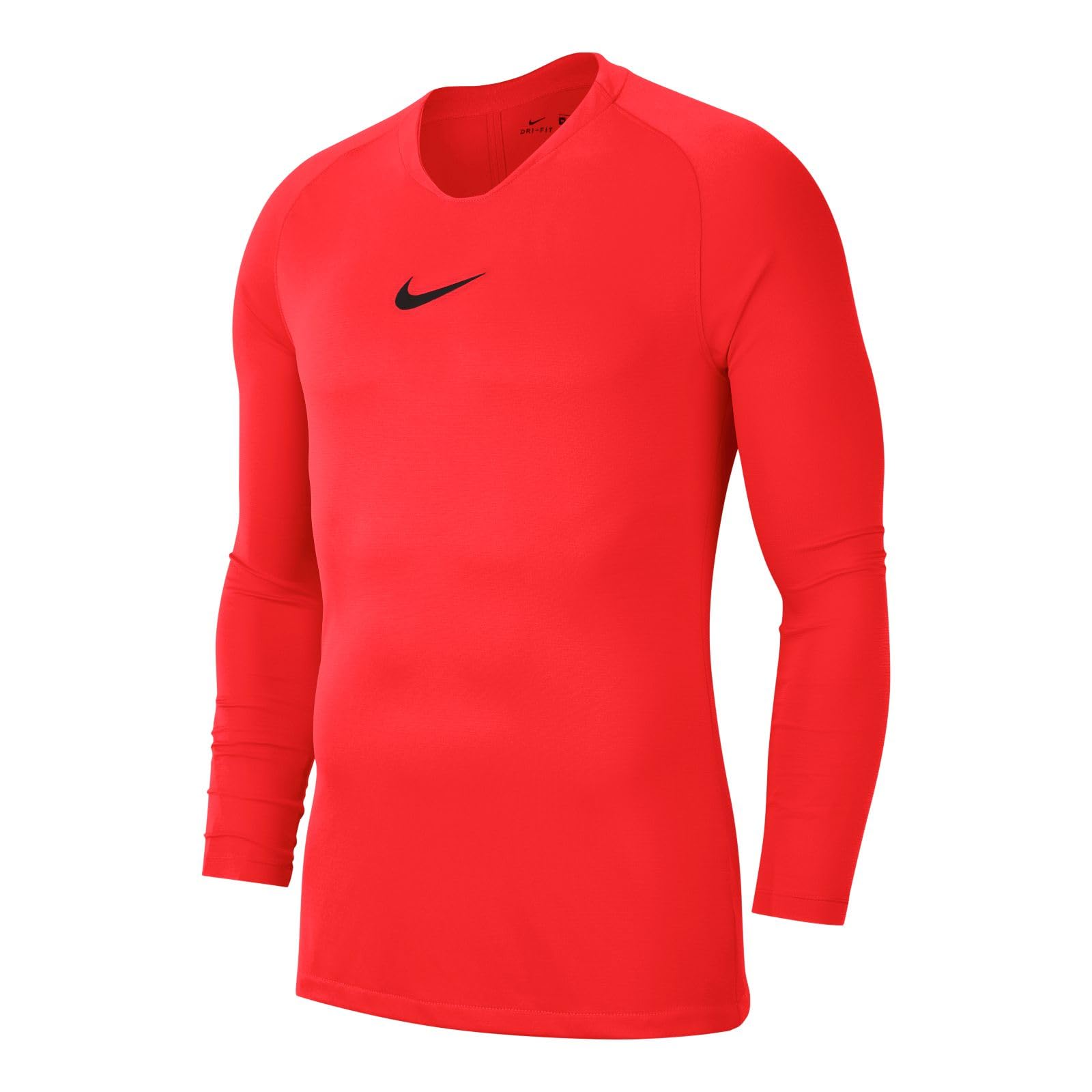 Nike, Park, Maglia Manica Lunga, Cremisi Brillante/Nero, m