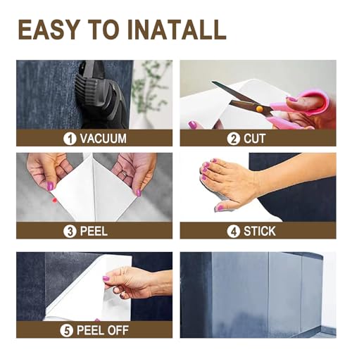Happyfreesx SH0010824 Anti Cat Scratch Furniture Protector From Cats, 10 Pcs Cat Scratch Deterrent Tape, Couch Corner Protector thumb #3