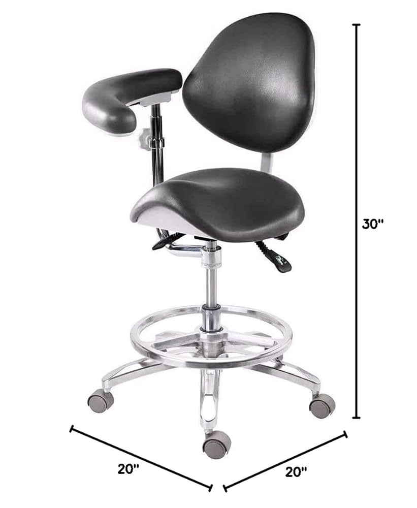 Dental Stool デンタル スツール オットマン チェア 椅子 レザー Amazon.co.jp: デンタルチェア 歯科医用スツール 歯科助手用