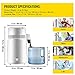 Vevor Pure Water Distiller 750W, Purifier Filter Fully Upgraded with Handle 1.1 Gal /4L, BPA Free Container, Perfect for Home Use, White