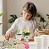 Cinrobiye 30 Set Flower Pot Craft Kit, DIY Flower Pots for Crafts with Stickers Pens Plant Tags, Spring Arts and Crafts Classroom Party Gardening Activity Supplies（Big） #4
