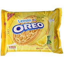 Nabisco, Oreo, Lemon Creme Sandwich Cookies, 15.25oz Bag Pack of 4