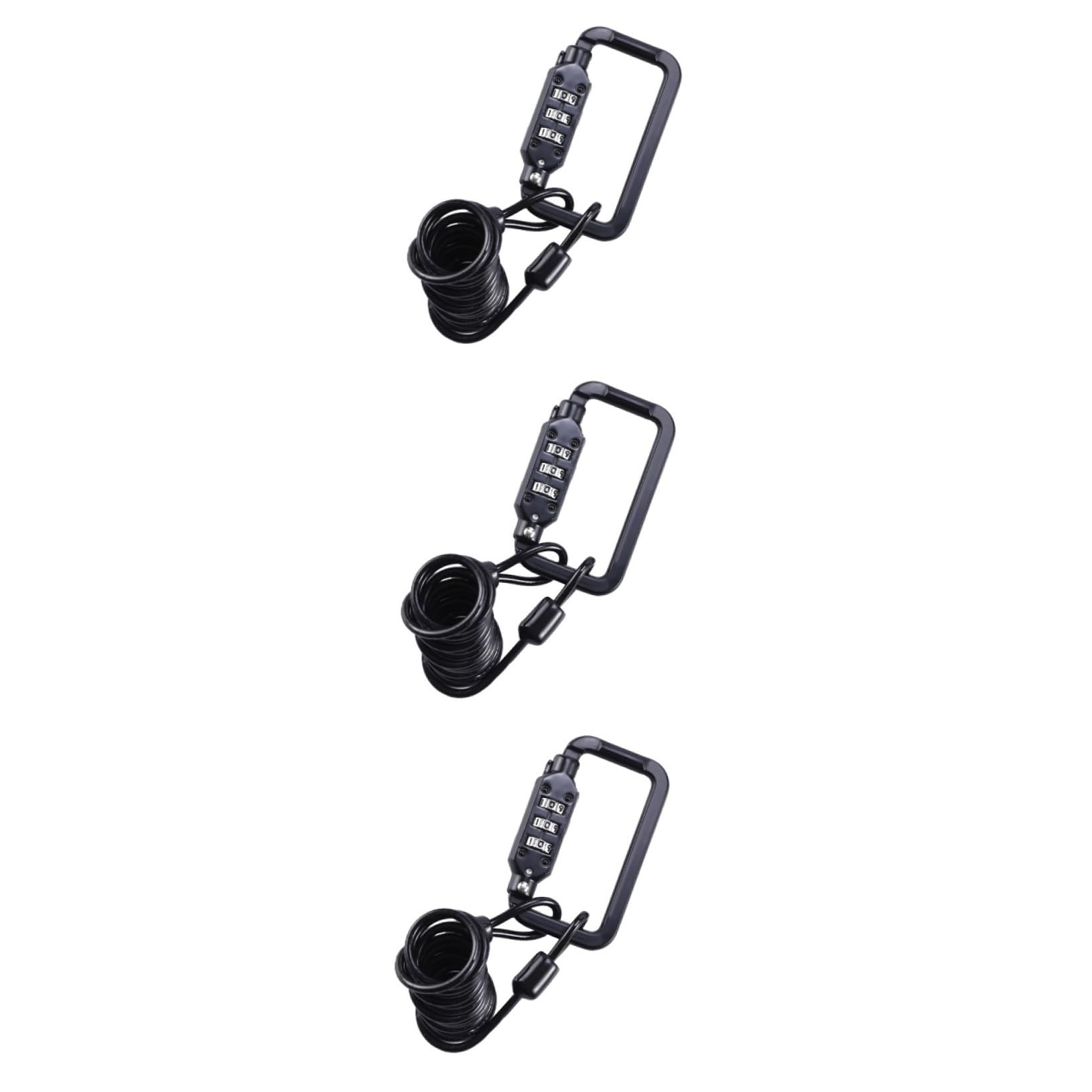 Casque avec code combiné antivol vélo et cadenas bagage noir