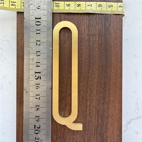 GerRiT 0-9 A-Z 真鍮 壁文字 数字 組み合わせ ホームデコレーション ドア番号 赤ちゃんの名前 DIY ホテル装飾 (Q)