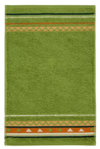 Möve frottana Country guest towel 30 x 50 cm, 100% cotton, peridot